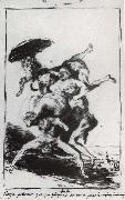 Francisco Goya Bruja poderosa que por ydropica oil on canvas